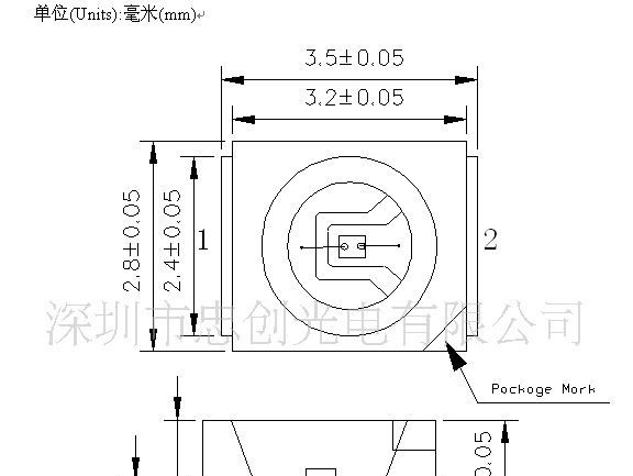 贴片发光二极管 1210/3528纯绿灯 厂家直销，批量价销售