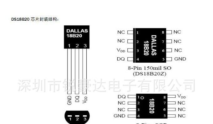 供应全新原装传感器DS18B20  DS18B20 TO-92封装