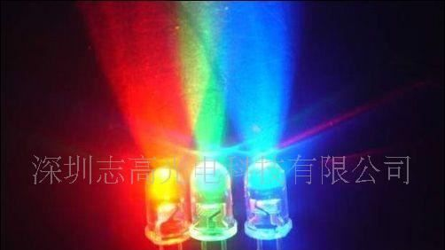 厂家直销直插式LED七彩快闪