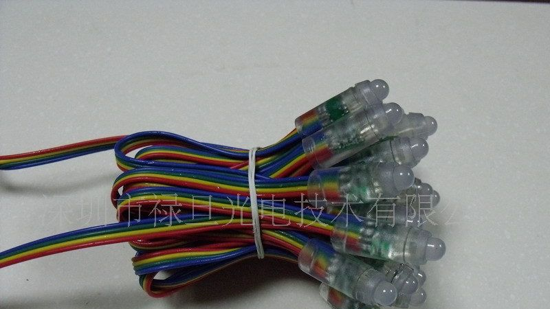 12mm-F8全彩LED外露灯(三线) 北京上海天津重庆四川广西云南陕西