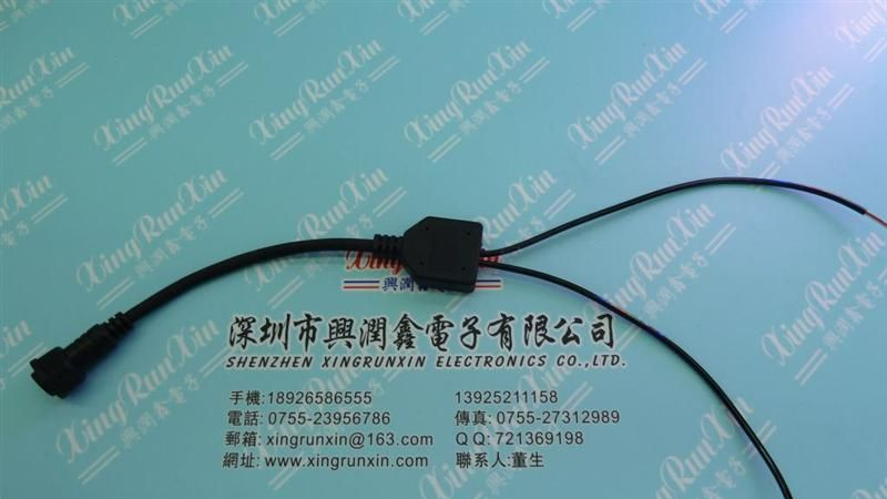 供应二芯一拖六led路灯电源防水线,led路灯电源线