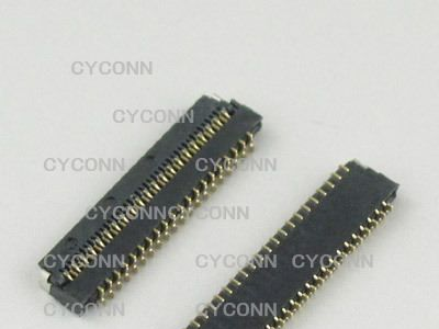 薄精密连接器手机FPC连接器 0.3mm 41p 1.0高 掀盖镀金