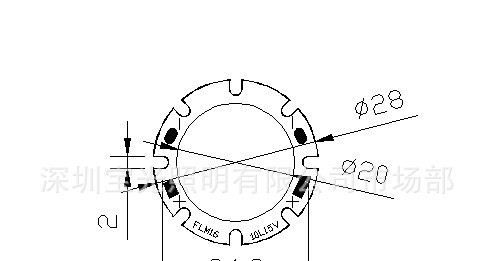 led cob面光源 FLM50-3W 28*20mm 特价4.5元
