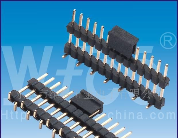供应2.0mm单排排针，接触热阻2mΩ