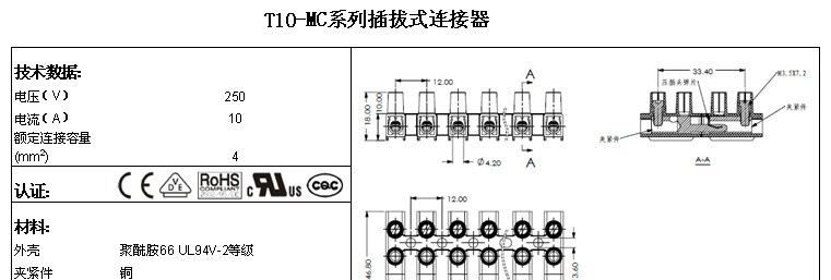 供应BELEKS-VDE插拔式连接器端子台对插系列:250/260/T06-HC