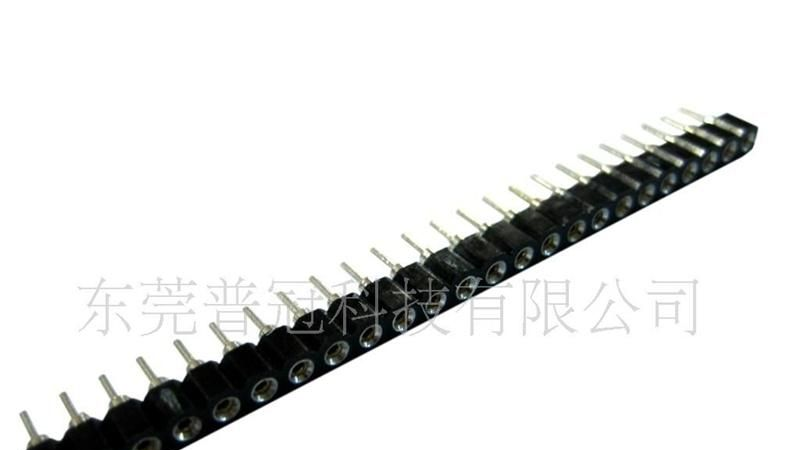 供应2.54mm 弯脚排针  圆孔针座