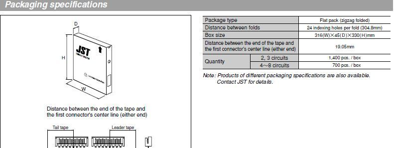 原装进口JST连接器/接插件/针座S7B-EH/7芯7Pin2.5间距板端