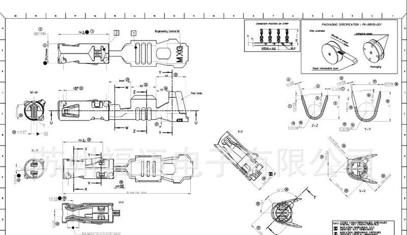 供应molex汽车密封防水连接器1.50mm CMC系列端子64323-1039