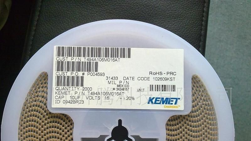 供应KEMET基美钽电容T494A106M016A