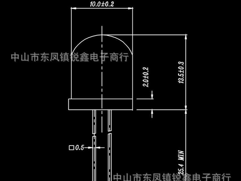 供应F10mm圆头白发翠绿LED发光二极管