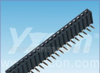 2.54mm排母 单排 90度 U端 波浪型