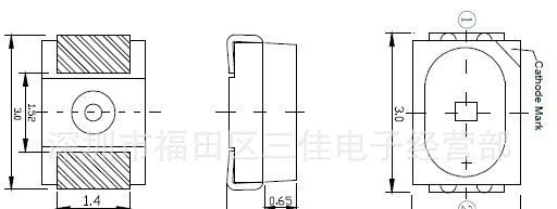 供应3020 LED贴片灯, 3020红灯LED