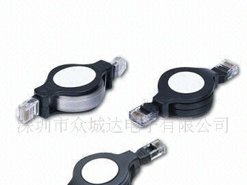 供应RJ45伸缩线 8P8C伸缩网线