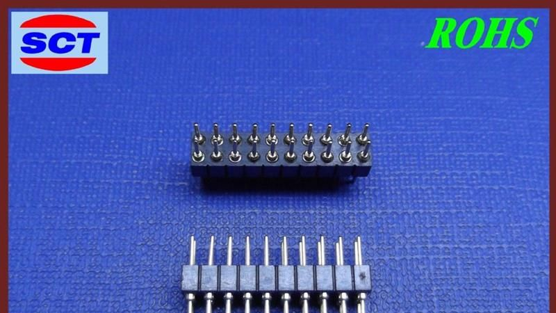 供应 2.0 2*10P 圆PIN 双排排针