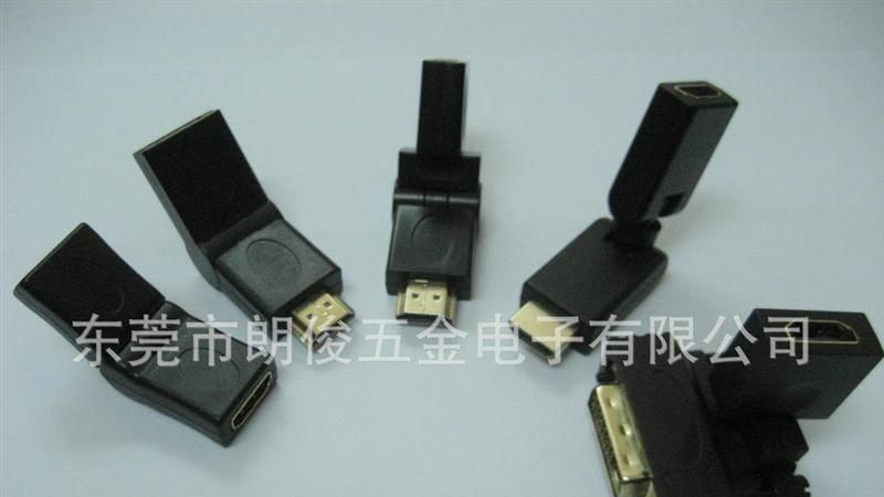 【厂家直销】HDM侧插式公对母镀金转接头/ HDMI A/M-A/F 转接头