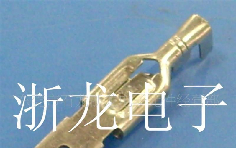 6.3反背带锁插簧端子,250带锁肩背形插簧连插片端子,公母连体端子