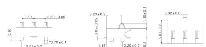 供应手机 对讲机用电池连接器 电池座 BC-3-3PD