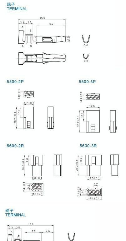 5500 5600间距条形连接器