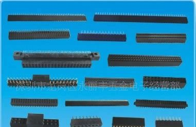 1.27-2.54mm 排母系列，  夹板型排母，用于PCB两面连接