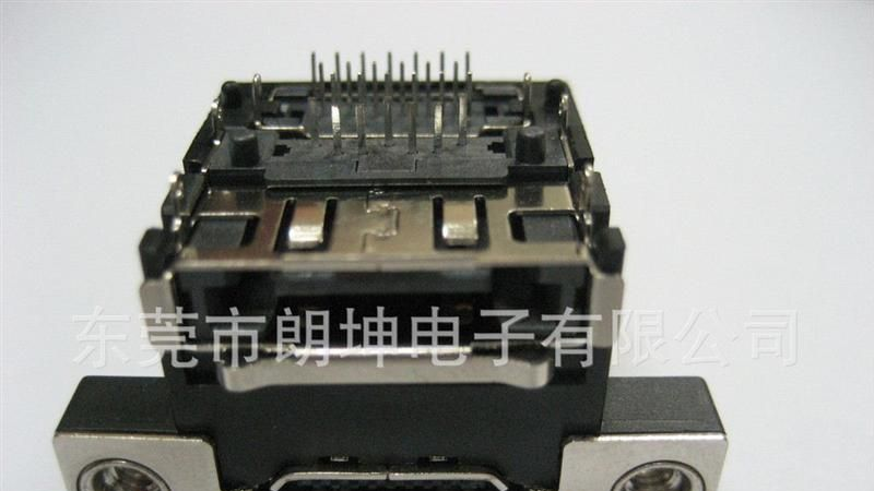 【大量供应】HDMI for E-SATA连接器/双层双耳