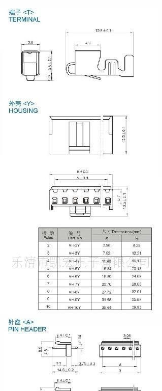 供应连接器端子-VH