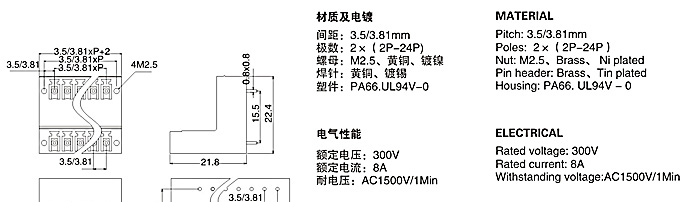 供应威德米勒2EDGVTM-3.5/3.81插拔式接线端子台