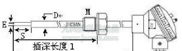 供应九纯健JCJ100ZBS螺纹温度传感器/偶头螺纹固定温度探头