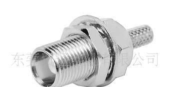 1.MCX F Bulkhead for Cable MCX射频连接器 MCX同轴连接器