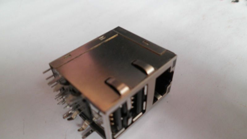 现货供应 TYCO 连接器 RJ45 带网口 型号1368162-1