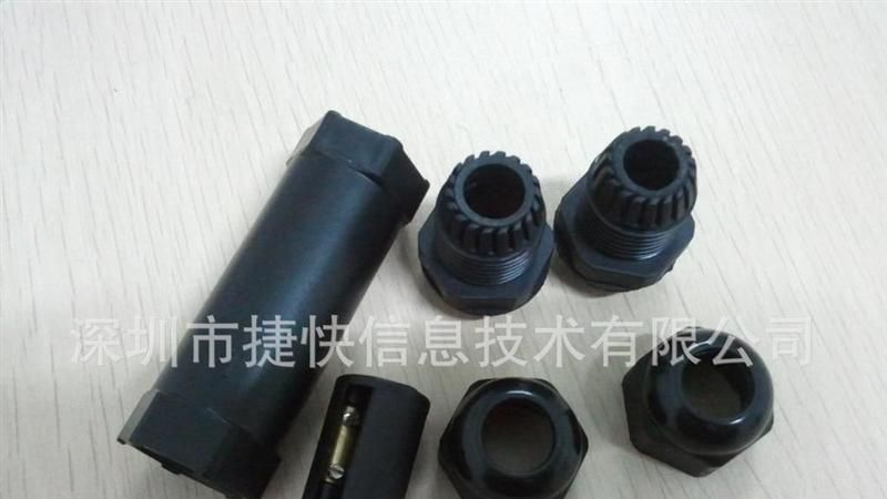 防水三芯后接线 大功率防水连接器  电连接器  接线端子连接器