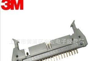 镀金3M 3432-6002LC PL 40P牛角连接器接插件 直针IDC 原装进口