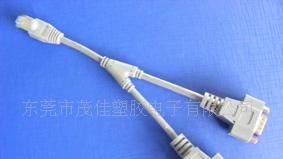 供应RJ45 TO DB9P rj45连接器 db9p连接线