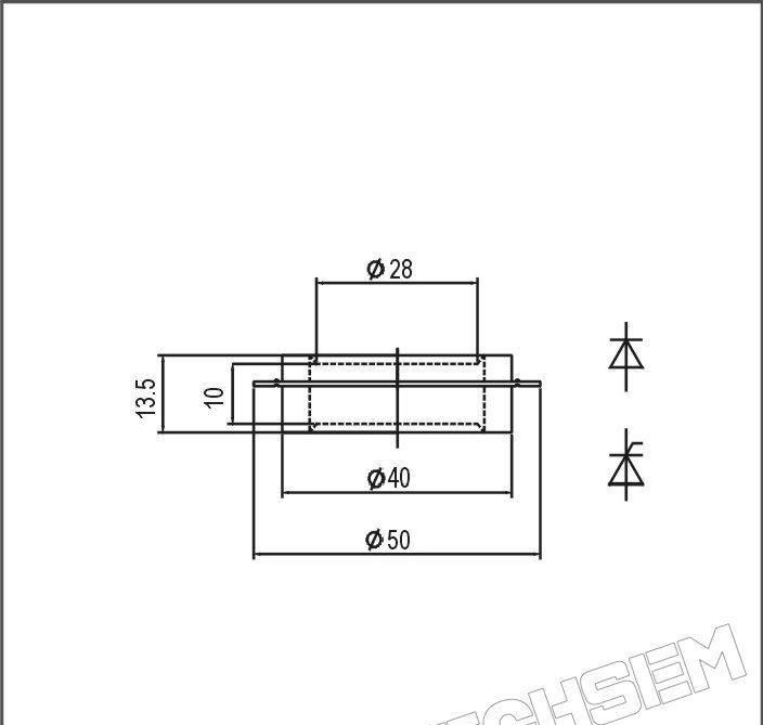 【威赛恩】 TECHSEM 台基 Y30KPEA 平板式 普通 晶闸管