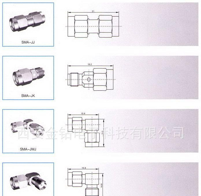 SMA/BNC/SSMA/BMA/SMB/TNC/N/SMA-JJ/射频同轴连接器