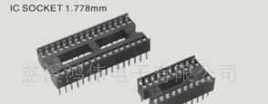 供应2.54mm　圆PIN双列排母（圆孔IC)
