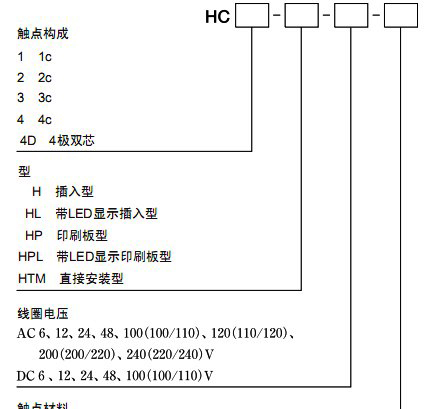 供应松下中间继电器HC2-H-AC240V