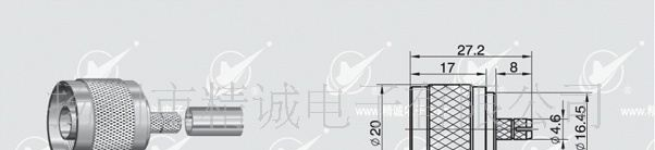供应N型射频同轴连接器-N-C-J3-3