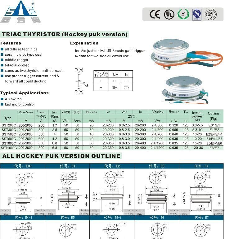 厂家直销四方牌KK/KP/KS系列可控硅、晶闸管、闸流管