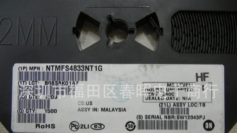 NTMFS4833NT1G,原厂原装现货!12+新鲜到货!