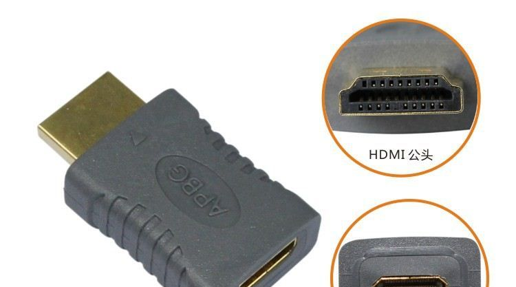 【APBG】HDMI转接头 小小身材大大能量 A型公头对C型母头