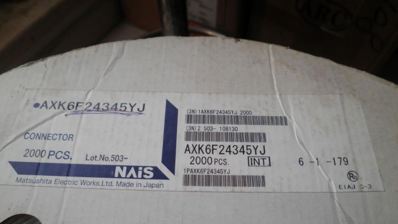 现货供应 NAIS 连接器 型号AXK6F24345YJ
