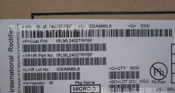 IRLML2402TR IRLML2402TRPBF IR场效应管 MOSFET N 进口全新