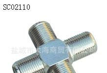 供应优质F转接头，F四母，连接器，接插件