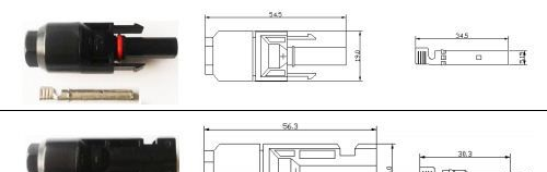 供应2.5mm2 太阳能连接器