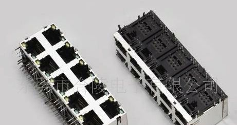RJ45连接器2X5网络插座带灯系列