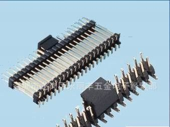 （深圳永丽丰排针）2.0mm 间距 四排 排针，180度，塑高2.0