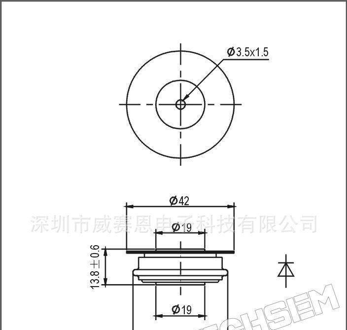 【威赛恩】 台基供应 Y24ZPB 平板式 200A 200~1000V 整流二极管