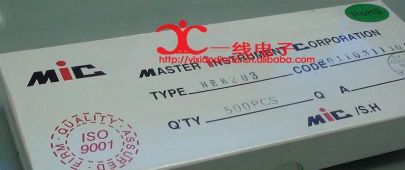 低价厂家直销 MIC 2A 高效率快恢复二极管 HER203 MICHER203 203