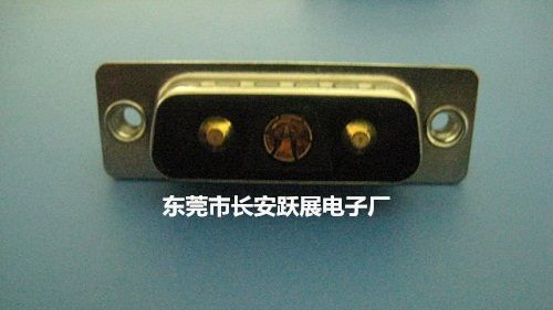 D-SUB  车针大电流 3V3 公座 后铆空心螺母 焊线式 电子连接器
