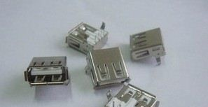 USB-A型接口母座 90度弯脚 A母USB插座 弯针 USB-A型接口